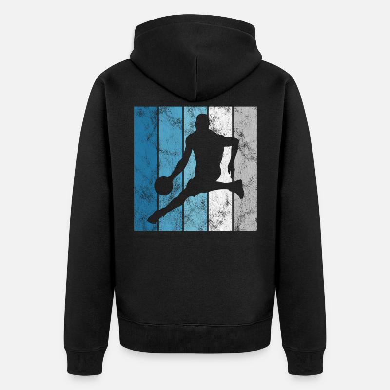 Basket basket basketteur basketteur - Veste à capuche bio Premium Unisexe - noir