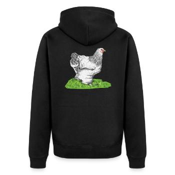 Brahma ChickenS I Chicken Poultry Motif pour - Veste à capuche bio Premium Unisexe - noir - Dos - Nico (187cm)