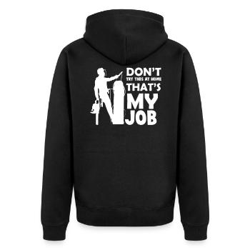Tree Climber I Tree Care Chainsaw Motif pour - Veste à capuche bio Premium Unisexe - noir - Dos - Nico (187cm)
