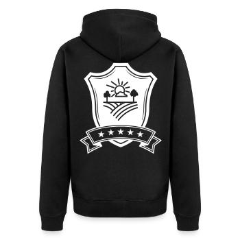 Agriculteur agricole - Veste à capuche bio Premium Unisexe - noir - Dos - Nico (187cm)