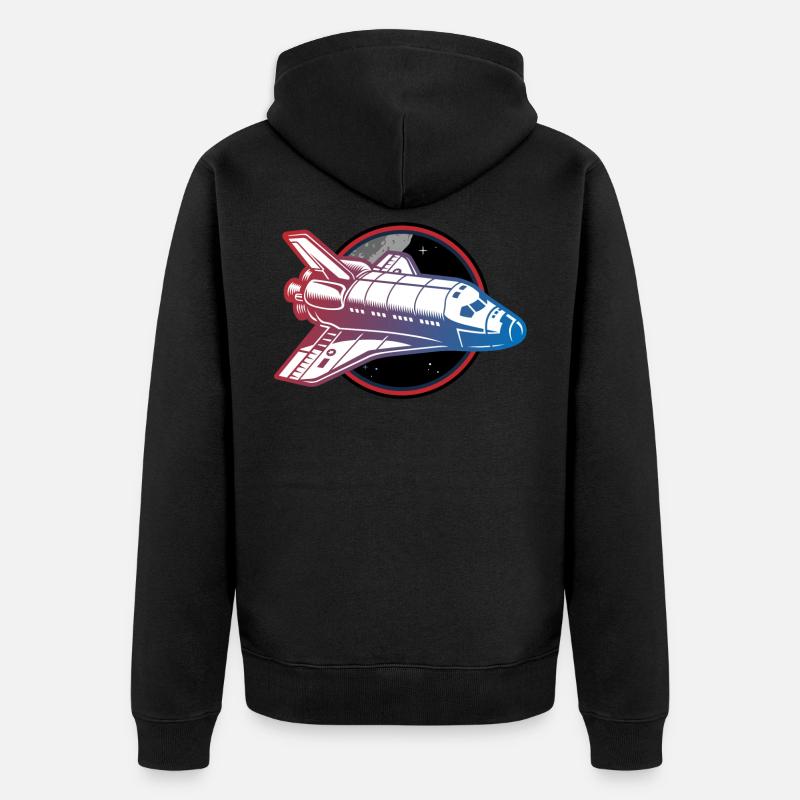 navette spatiale pour vaisseau spatial - Veste à capuche bio Premium Unisexe - noir