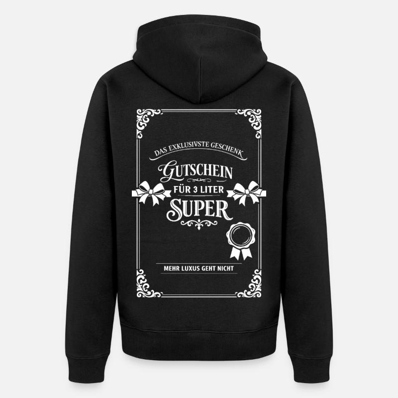 Das Exklusivste Geschenk - Unisex Premium Bio Zip Hoodie - Schwarz