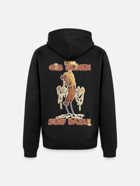 Add your two cents - Unisex Premium Organic Zip Hoodie - black