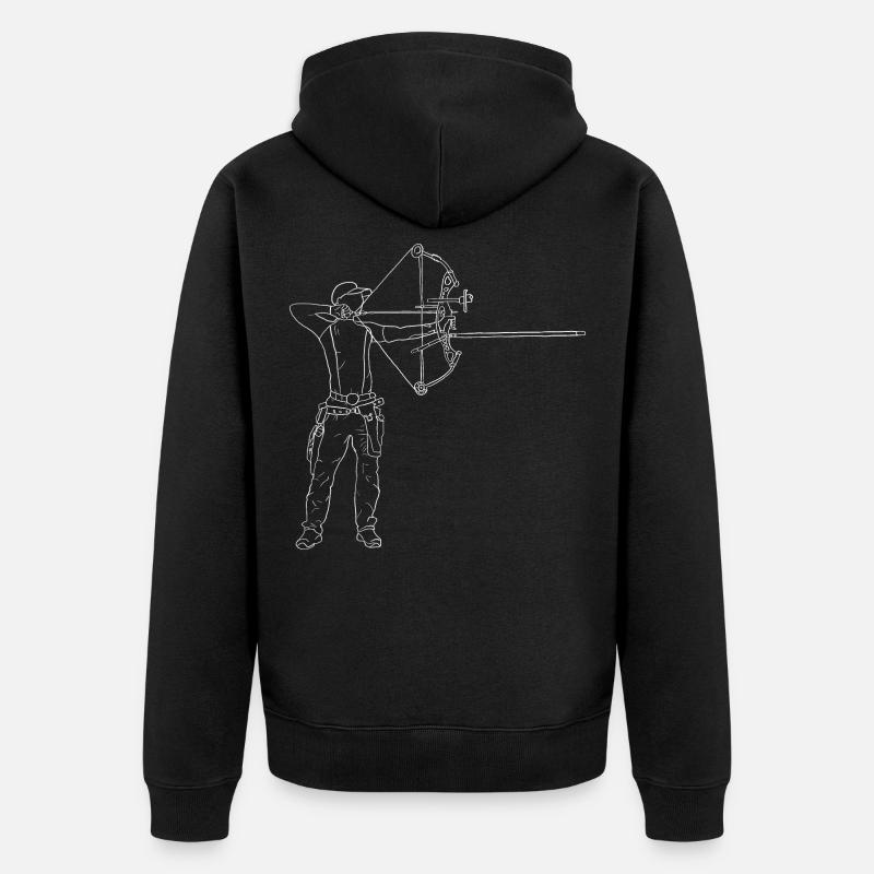 Archer - Veste à capuche bio Premium Unisexe - noir