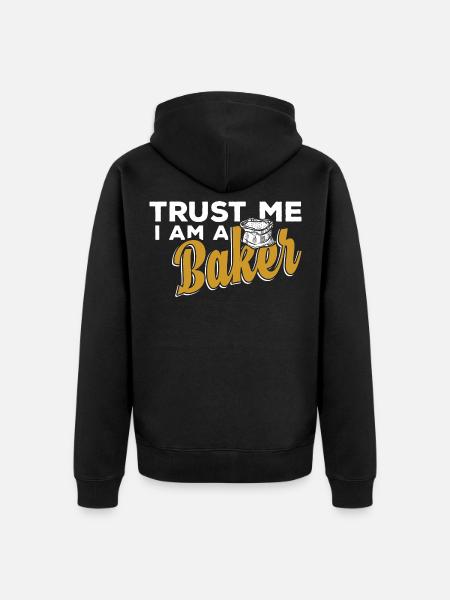 Bakers bake - Unisex Premium Organic Zip Hoodie - black