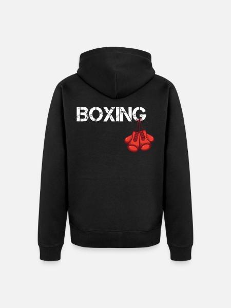 Boxing - boxing boxing gloves - Unisex Premium Organic Zip Hoodie - black