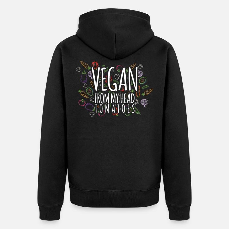 Végétaliens - Veste à capuche bio Premium Unisexe - noir