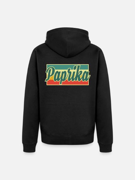 Paprika - Veste à capuche bio Premium Unisexe - noir