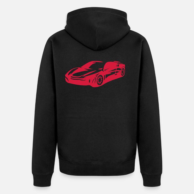 Auto - Unisex Premium Bio Zip Hoodie - Schwarz