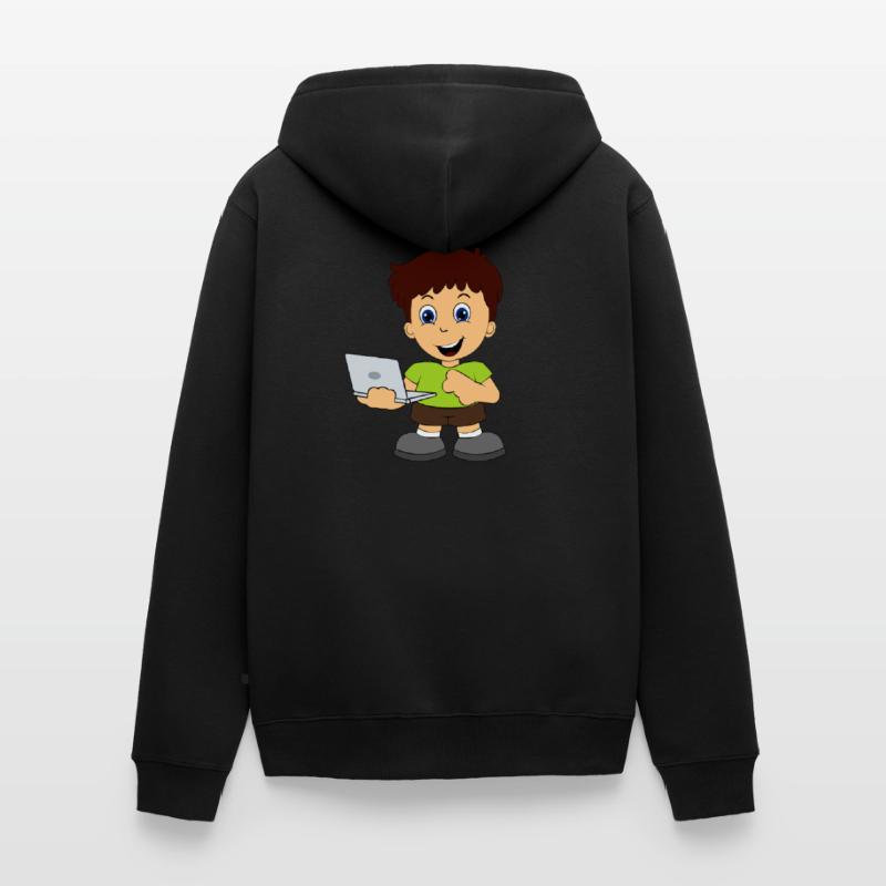 Computer Nerd Internet Unisex Premium Organic Zip Hoodie
