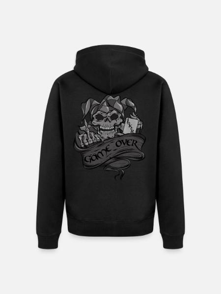 joker - Unisex Premium Organic Zip Hoodie - black
