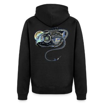 Biomécanique exotique - Veste à capuche bio Premium Unisexe - noir - Dos - Nico (187cm)