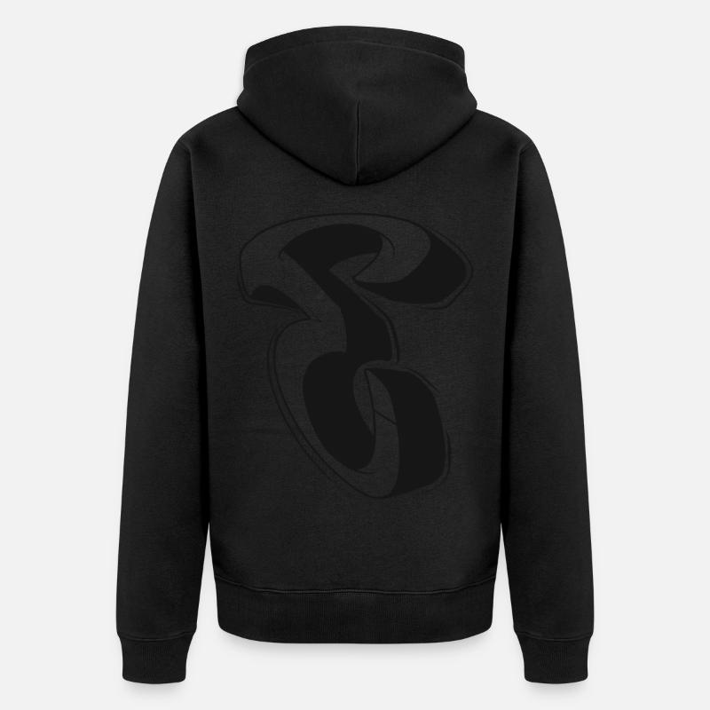 E - Veste à capuche bio Premium Unisexe - noir