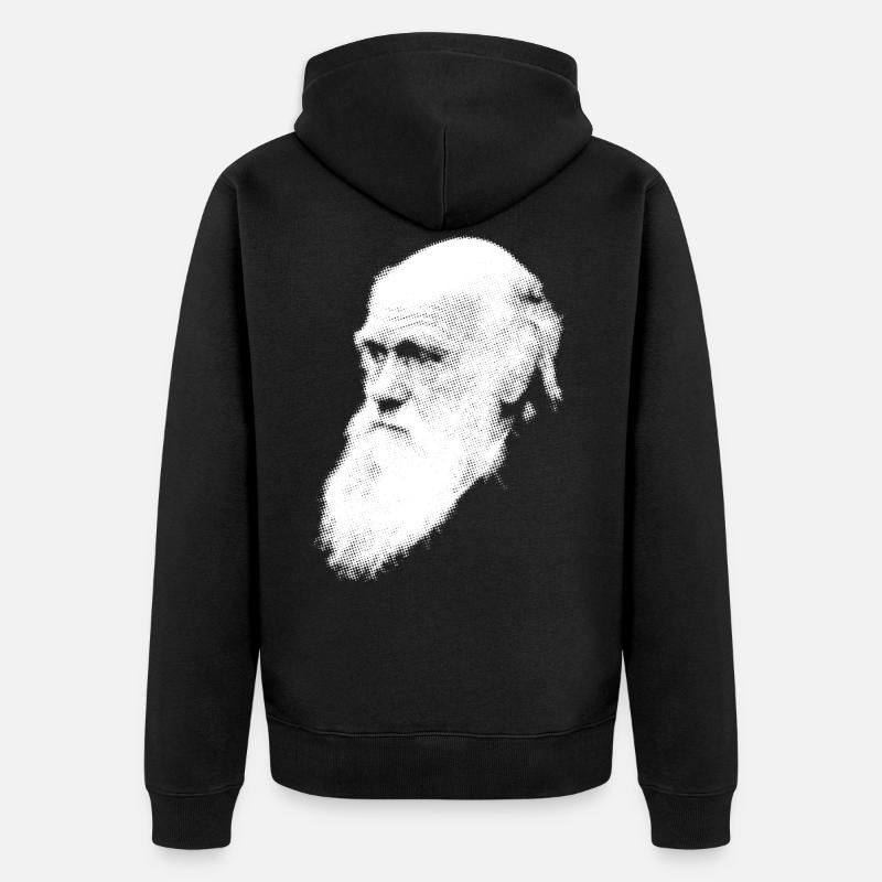 Darwin - Veste à capuche bio Premium Unisexe - noir