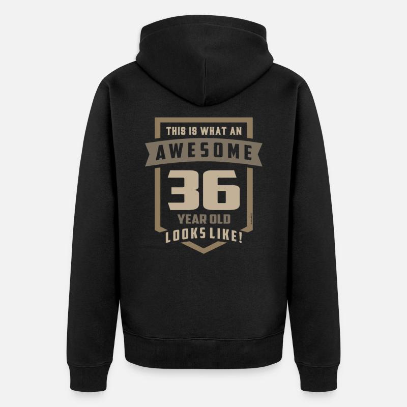 Superbe 36 ans - Veste à capuche bio Premium Unisexe - noir