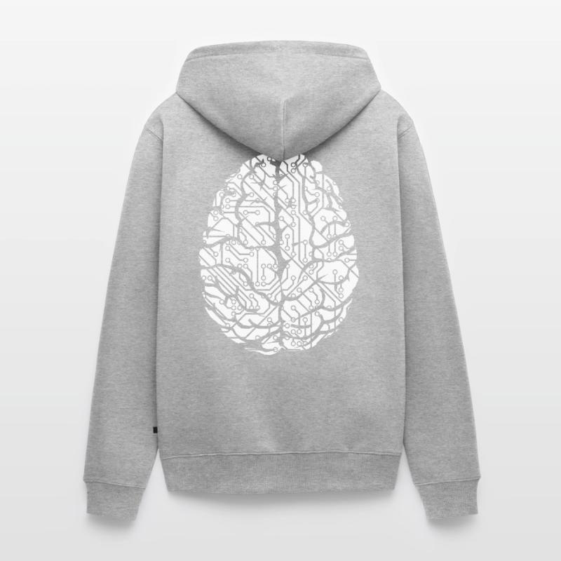 Circuit Board Connectors Programmer Computer Science Tree Unisex Premium Organic Zip Hoodie