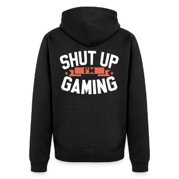 Gamer - Veste à capuche bio Premium Unisexe - noir - Dos - Nico (187cm)