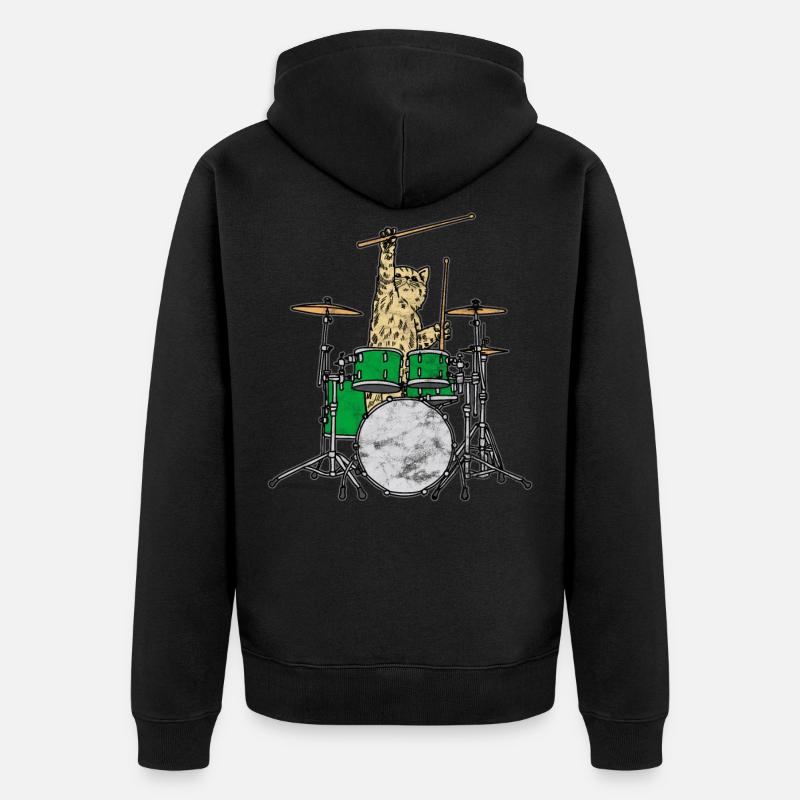 batteur - Veste à capuche bio Premium Unisexe - noir