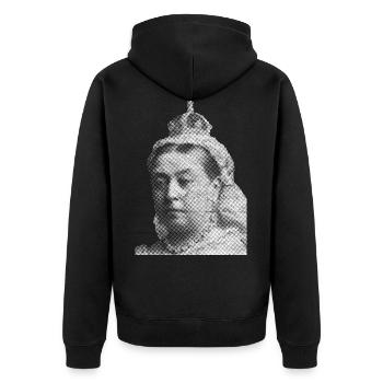 Reine Victoria - Veste à capuche bio Premium Unisexe - noir - Dos - Nico (187cm)