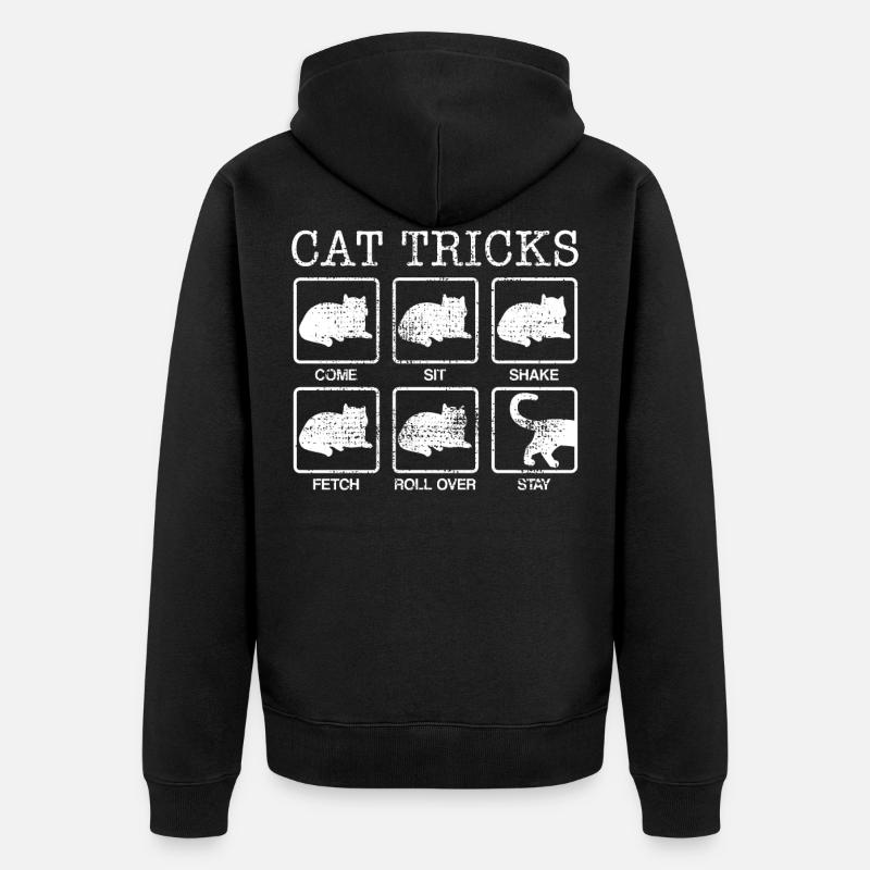 Chats Coin d’art - Veste à capuche bio Premium Unisexe - noir