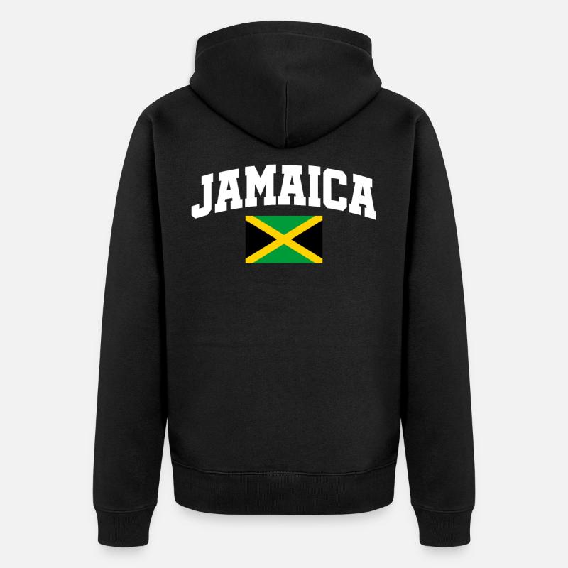 Jamaïque Jamaïque - Veste à capuche bio Premium Unisexe - noir