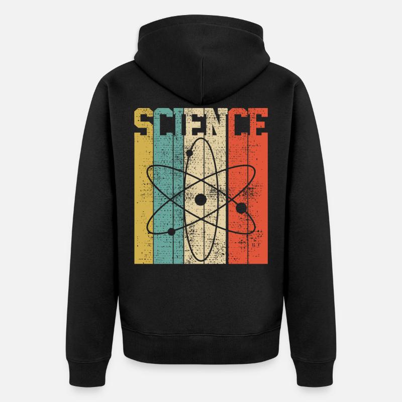 SCIENCE ATOM - Veste à capuche bio Premium Unisexe - noir