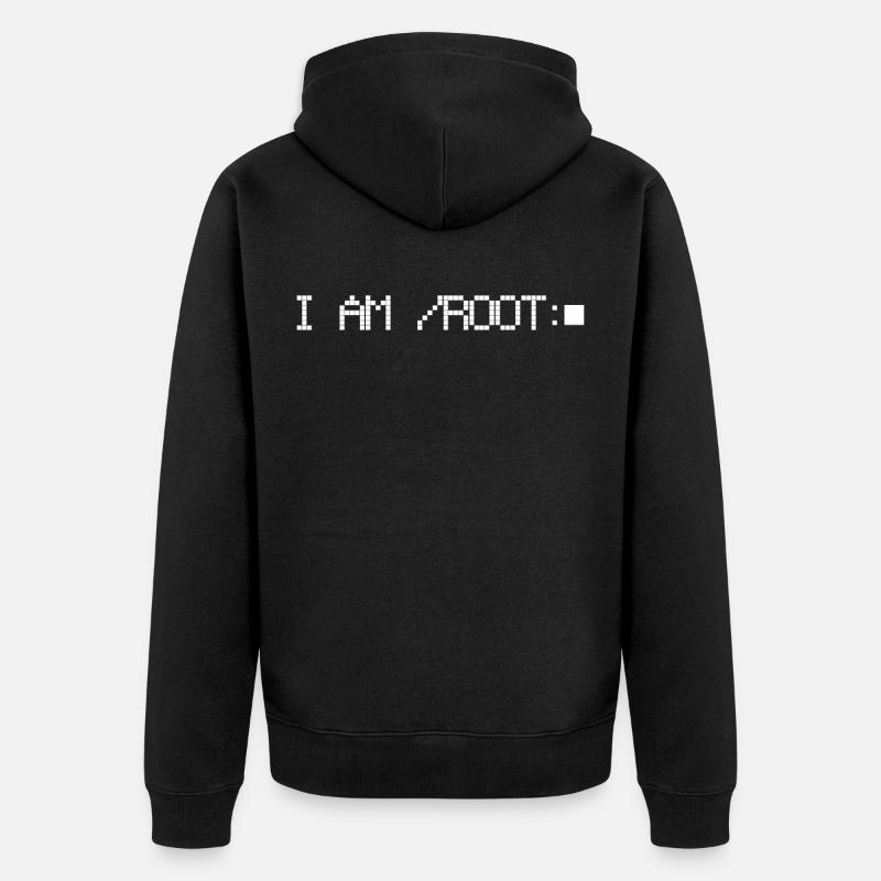 Informatik - Unisex Premium Bio Zip Hoodie - Schwarz