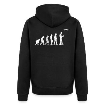Drone Evolution - Veste à capuche bio Premium Unisexe - noir - Dos - Nico (187cm)