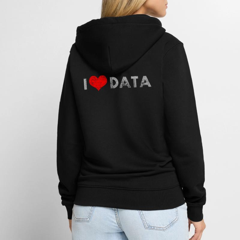 Computer Science Mathematics Data Statistics Unisex Premium Organic Zip Hoodie
