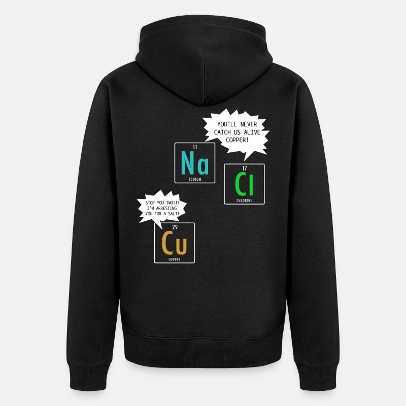 Chimiste Chimiste Lustig Nerd - Veste à capuche bio Premium Unisexe - noir