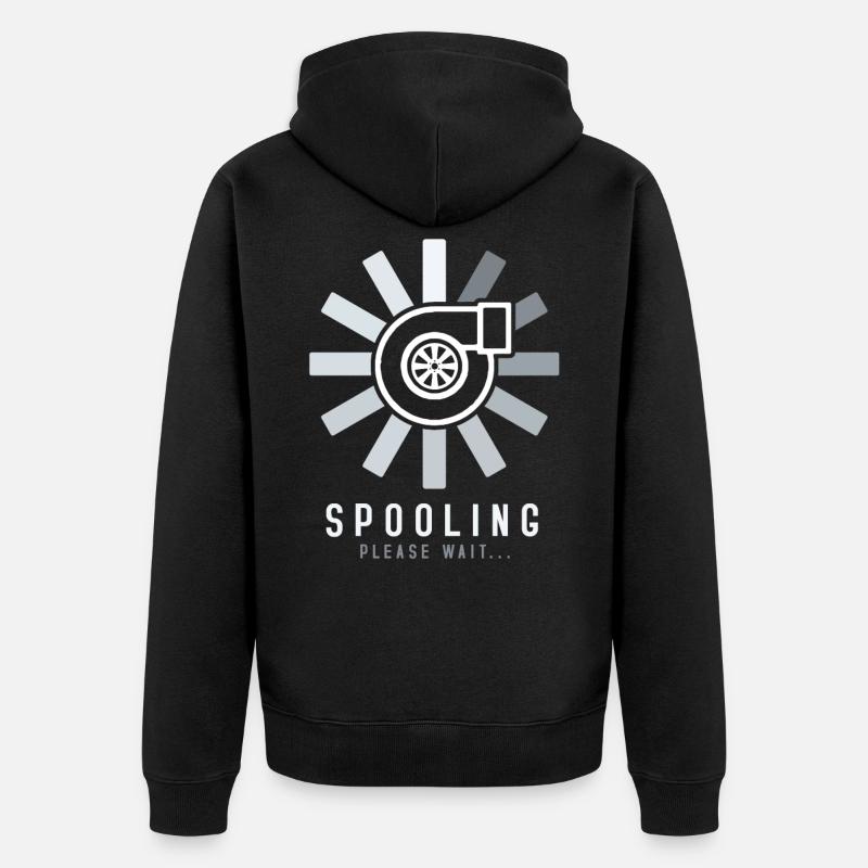 Turbo Boost Spooling - Unisex Premium Bio Zip Hoodie - Schwarz