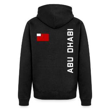 ABU DHABI SHIRT - Veste à capuche bio Premium Unisexe - noir - Dos - Nico (187cm)