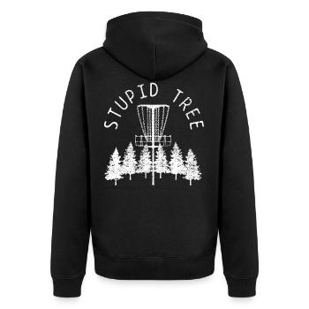 DISC GOLF PARK - Veste à capuche bio Premium Unisexe - noir - Dos - Nico (187cm)