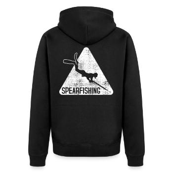 Pêche à la lance Harpune Shirt - Veste à capuche bio Premium Unisexe - noir - Dos - Nico (187cm)