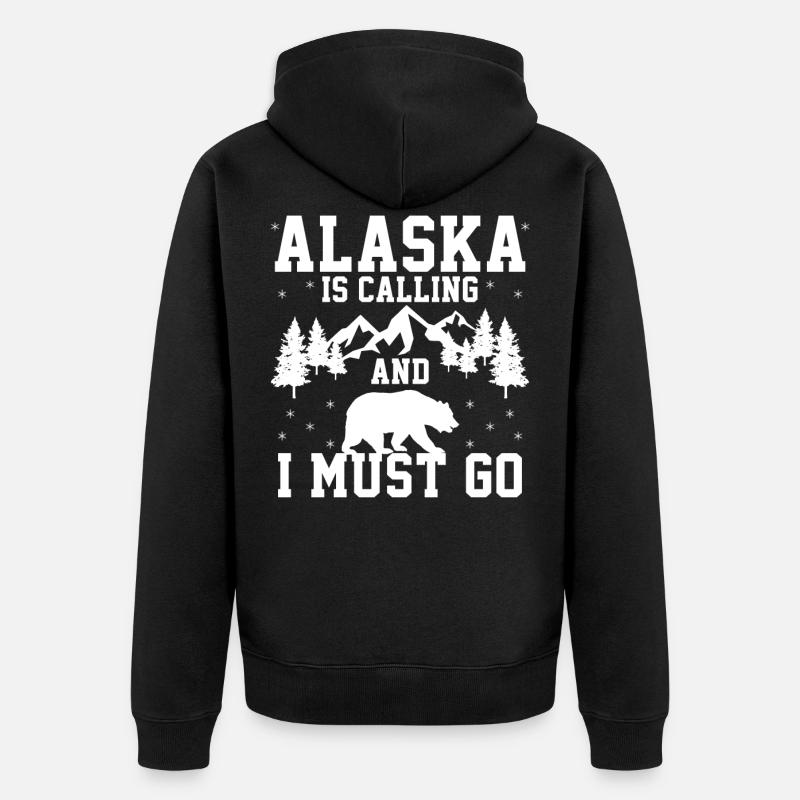 L'ALASKA APPELLE - Veste à capuche bio Premium Unisexe - noir