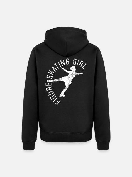 Eiskunstlaeuferin Eiskunstlauf Eiskunstlaufen - Unisex Premium Bio Zip Hoodie - Schwarz