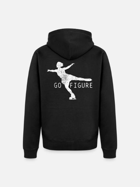 Figure Skating - Unisex Premium Bio Zip Hoodie - Schwarz