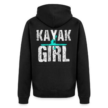 Kayak Kayak Fille de kayak - Veste à capuche bio Premium Unisexe - noir - Dos - Nico (187cm)