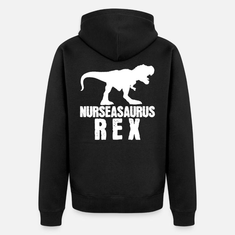 Krankenschwester - Unisex Premium Bio Zip Hoodie - Schwarz