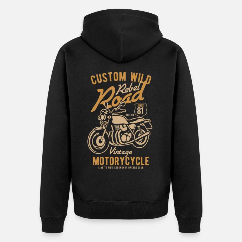 Wild personnalisé - Veste à capuche bio Premium Unisexe - noir