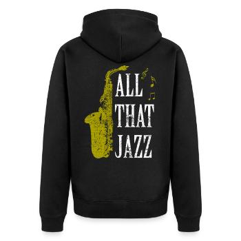 Sax sax - Veste à capuche bio Premium Unisexe - noir - Dos - Nico (187cm)