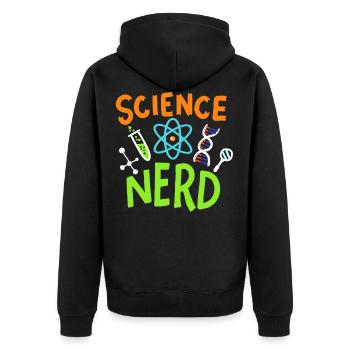 Science science science - Veste à capuche bio Premium Unisexe - noir - Dos - Nico (187cm)