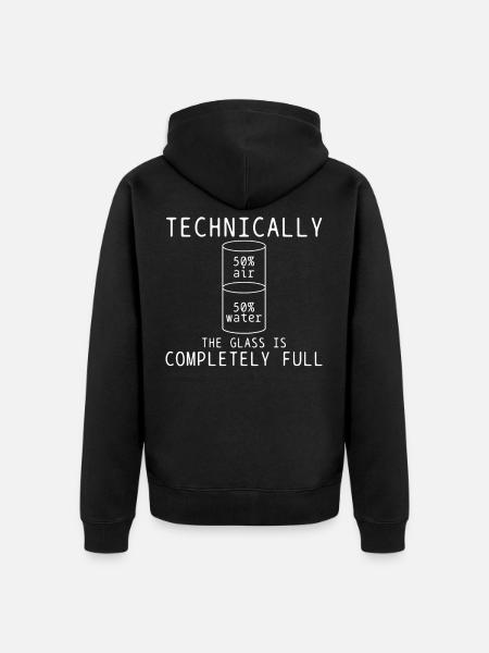 science - Unisex Premium Organic Zip Hoodie - black