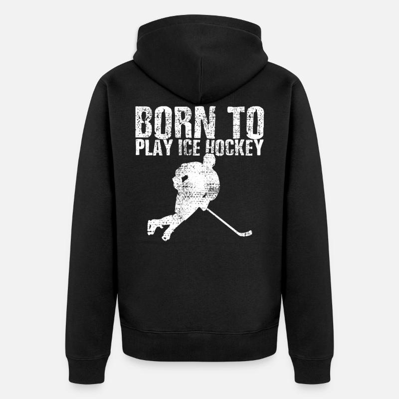 hockey - Veste à capuche bio Premium Unisexe - noir