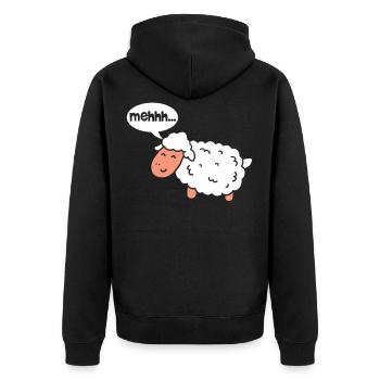 Sheep sheep sheep - Unisex Premium Organic Zip Hoodie - black - Back - Nico (187cm)