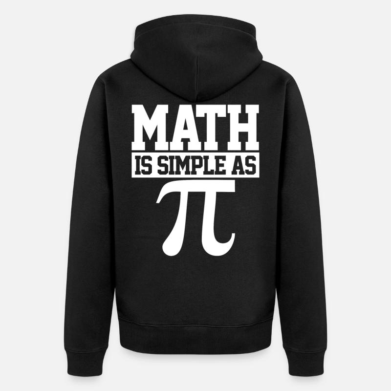 Pi Day - Veste à capuche bio Premium Unisexe - noir