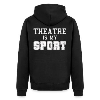 théâtre - Veste à capuche bio Premium Unisexe - noir - Dos - Nico (187cm)