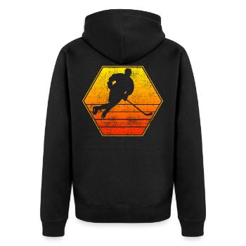 Hockey sur glace Hockey sur glace Hockey sur glace - Veste à capuche bio Premium Unisexe - noir - Dos - Nico (187cm)