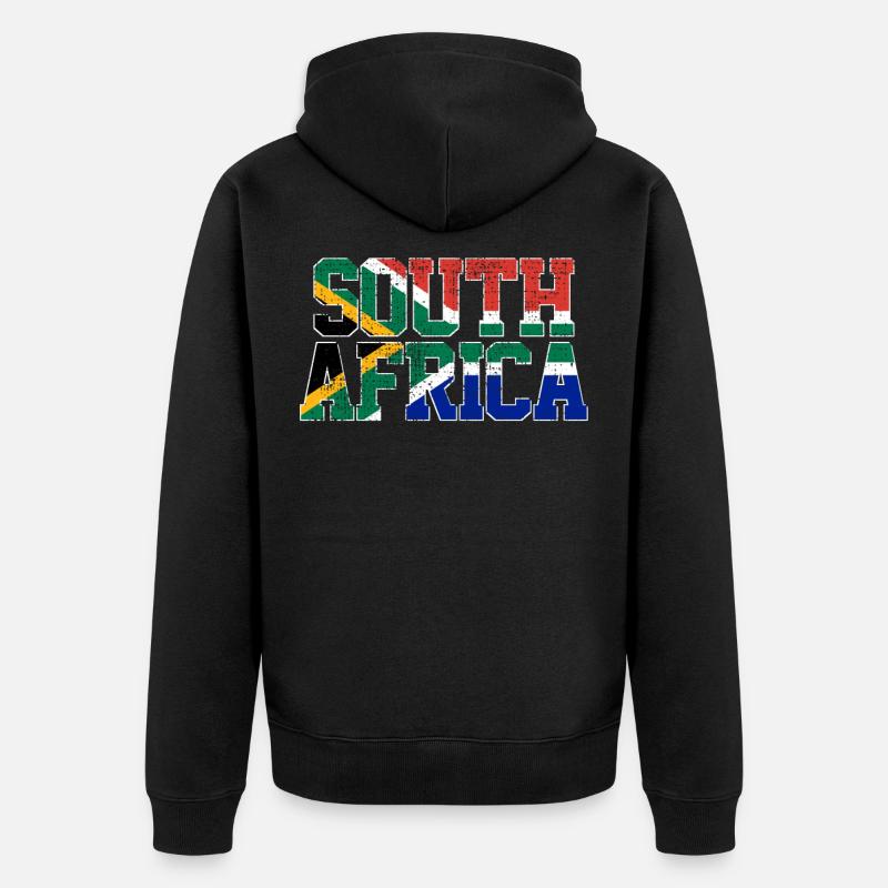 Afrique du Sud - Veste à capuche bio Premium Unisexe - noir