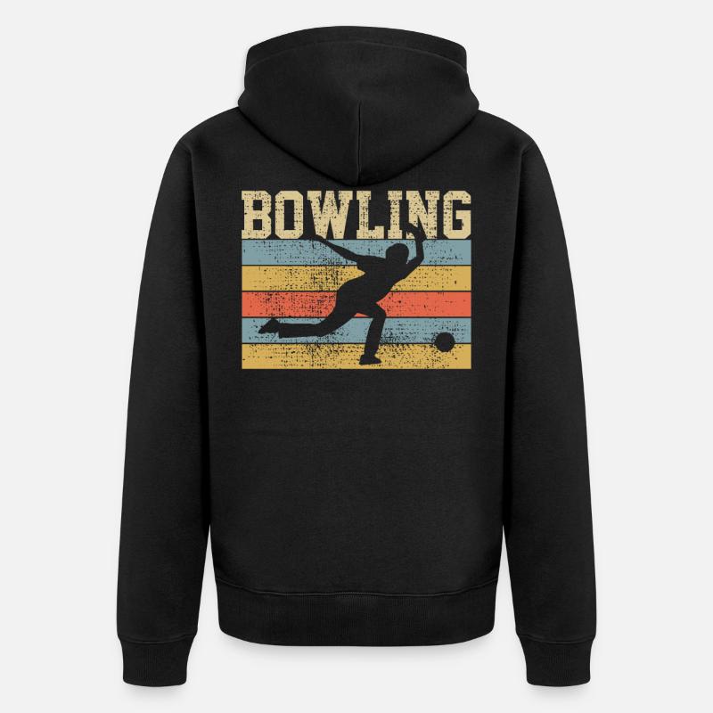 Bowling Bowling Bowling - Veste à capuche bio Premium Unisexe - noir